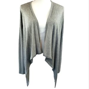 Torrid Waterfall Front Cardigan Sweater Size 0 in Heather Gray Lightweight